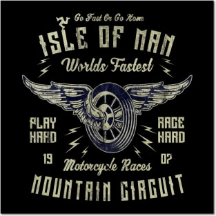 Isle Of Man Motorcycle Racing Posters and Art